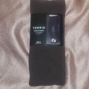 Torrid Brown Full-Length Leggings 3X